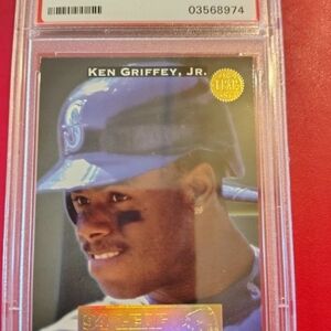 Ken Griffey Jr 1994 Leaf Gamers Insert Card #1 PSA 6 EX-MT